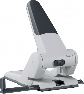 Perforator metalic Leitz 5180 de mare capacitate, partial reciclat, reciclabil, 65 coli